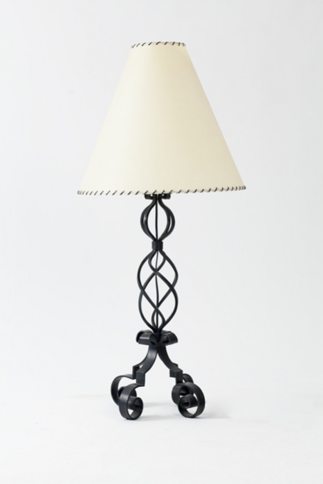 Lampe en fer forgé de style art déco 1930-40